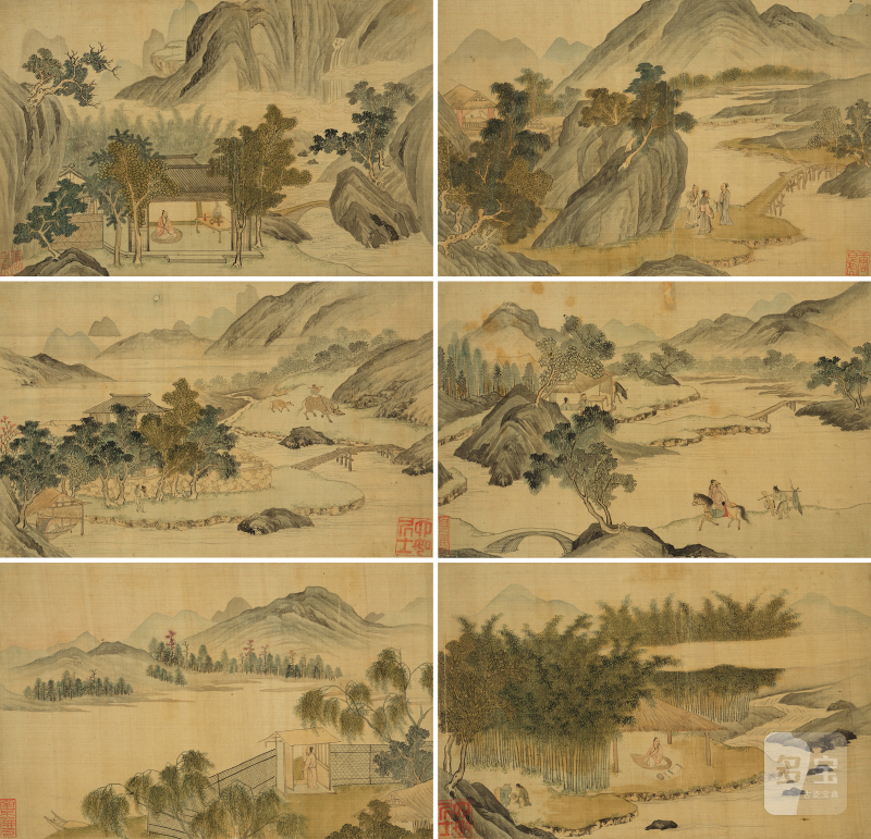 唐 寅（1470-1524） 山水六帧 - 图2